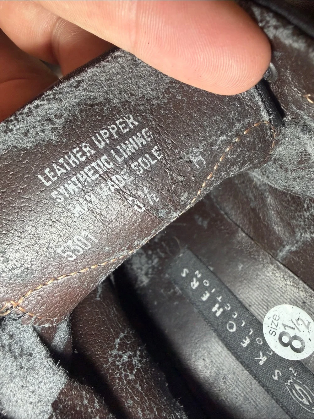 Rare Vintage Skechers Mens 8.5M Black Leather Chukka Boots Made In Italy